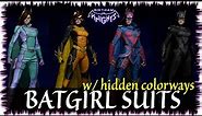 All BATGIRL Suits w/ Hidden Colorways - Gotham Knights Customization