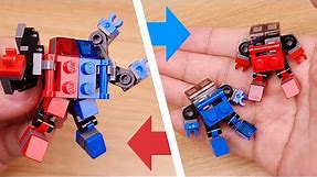 LEGO brick robot transformers tutorial - Combiners transformer mech - Super R&B
