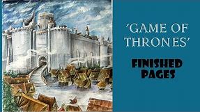 'Game of Thrones' Coloring book. Finished pages review.