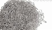 Fuxinghao 1000 Pieces 21mm/0.8 Inch Small Metal Safety Pins, Gourd Pin, Bulb Pin, Clothing Tag Pins for Clothing Crafting and DIY(Silver)