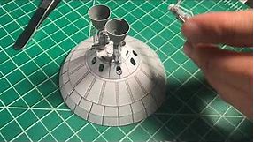 Raptor assembly for AXM Starship papermodel-Final part