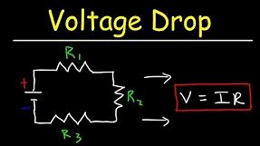 How To Calculate The Voltage Drop Across a Resistor - Electronics