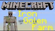 Minecraft - Iron Golem Farm Tutorial [Minecraft 1.12 & Pocket Edition]