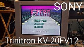 Sony Trinitron KV-20FV12 CRT TV Overview and Service Menu Look At