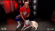 Cody Rhodes introduces his dog in an interview - WWE RAW 6/26/2023