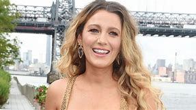 Blake Lively Looked Incredible in a Nude, Gold Sequined Jumpsuit at Michael Kors’ NYFW Show