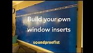 How to make a DIY window insert for noise reduction