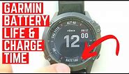 Garmin Fenix 6 Battery Life and Charging Time | Owners Review & Test