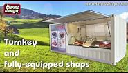 Container type of mobile shops for butchery and fishery