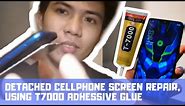 Cellphone Repair using T7000 Adhesive Glue