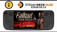 Fallout New Vegas on Steam Deck OLED with Steam OS 3.6