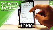 Battery Saver in LG K10 (2017) - Low Batter Mode / Save Battery
