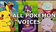 ALL 151 Original Pokemon REAL Voices - Anime Sounds, Cries & Impressions