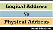 Logical Address Vs Physical Address in Operating System | definition, working and comparison