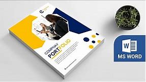 How to Create Portfolio Cover Design in MS Word I DOWNLOAD FREE ⬇ (2023)