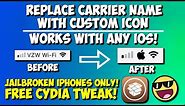 How to Replace your Carrier Name to a Custom Icon! - JAILBROKEN iPhones Only! (FREE Cydia Tweak!)