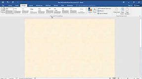 How to create parchment background paper in word: Add parchment fill effect word
