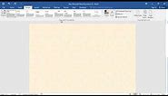 How to create parchment background paper in word: Add parchment fill effect word
