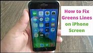 How to Fix Green Lines on iPhone Screen.