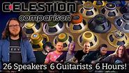 Every Celestion Speaker Compared! - Clean, Crunch, Metal....