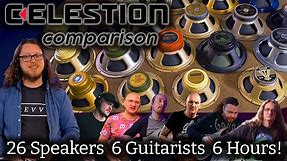 Every Celestion Speaker Compared! - Clean, Crunch, Metal....
