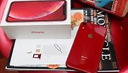 red iPhone XR unboxing (dual sim edition from Hong Kong)