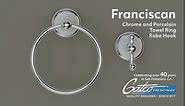 Gatco 5285 Franciscan Single Robe Hook, Chrome