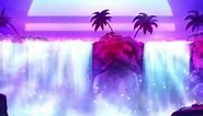 Retro Waterfall Live Wallpaper