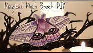 How to Create a Magical Embroidered Moth Brooch | Embroidery DIY Tutorial