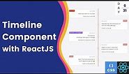create react vertical timeline | install component