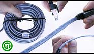 CAT6 Flat Ethernet Cable with RJ45 Connector Unboxing - FEDUS Wire, UTP LAN Network Internet Cord