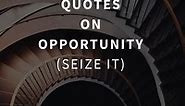 77 Inspirational Quotes on Opportunity (SEIZE IT)
