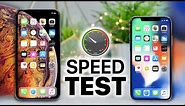 iPhone XS Max vs iPhone X SPEED Test!