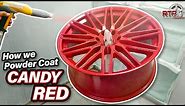 How We Create Gorgeous Candy Red Powder Coat Finishes