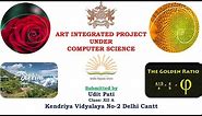 CBSE ART INTEGRATED PROJECT COMPUTER SCIENCE | COMPUTER SCIENCE ART INTEGRATED PROJECT| Class XII