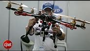 CNET News - Quad Drones demo [Future Scope 2013]