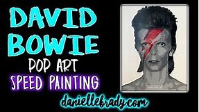 David Bowie Pop Art Speed Painting