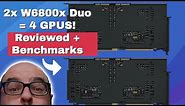 AMD W6800x Duo Benchmarks & Review for the Apple 2019 Mac Pro