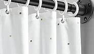 Black Shower Curtain Rod, 29 to 94 Inch Drill Tension Rods Heavy Duty Adjustable Shower Rods for Bathroom, Closet, Windows