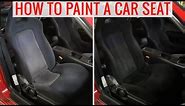 DIY painting car seats to change the color - How-to, tips and precautions