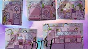 how to make a paper doll house, printables from kate made