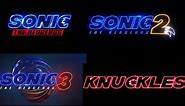 All Sonic movie Logos 1,2,3 and Knuckles