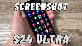 How to SCREENSHOT on Samsung Galaxy S24 ULTRA