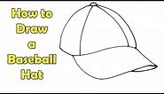 How to Draw a Baseball Hat - Very Easy - For kids