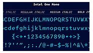 Intel’s New Open Source Mono Font Family #Fonts #OpenSource @Intel