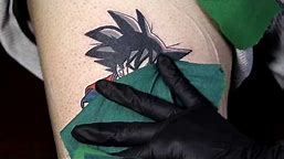 Dragon Ball Goku Anime Tattoo Time Lapse