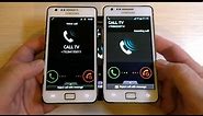 Samsung S2 Black S2 White Incoming Call