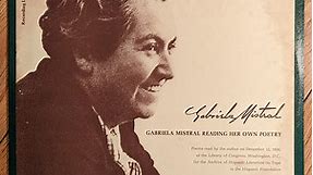 Gabriela Mistral - Reading Her Own Poetry