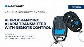 Reprogram Blaupunkt Car Alarm Transmitter with Remote Control | Vehicle Security System