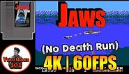 Jaws NES | No Death Playthrough | 4K 60FPS | Video Games 101